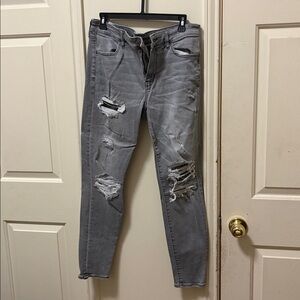 American Eagle Outfitters Light Gray Jeans